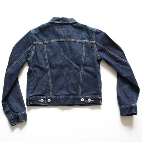 Vintage 90s Express Bleus Jacket Women's Size Small Denim Jean - Picture 2 of 4